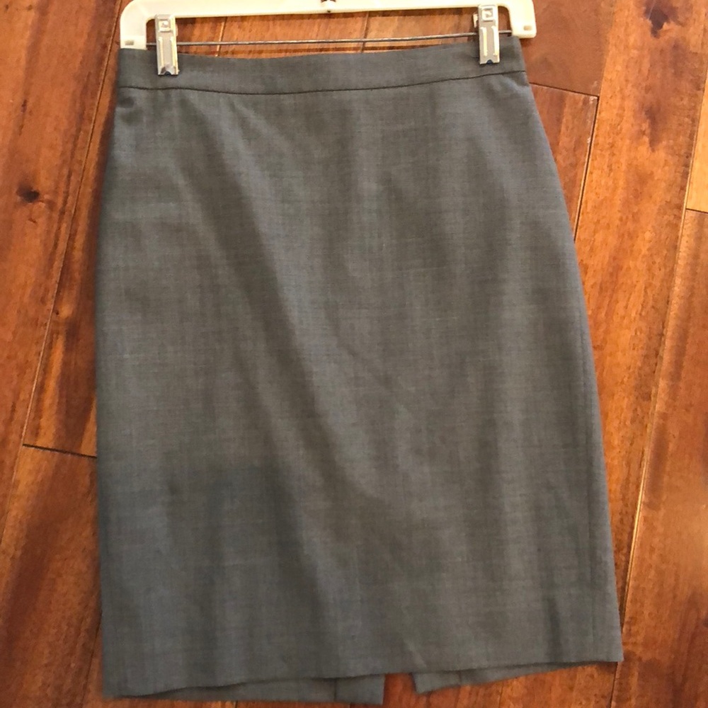 Jcrew bi stretch wool pencil skirt